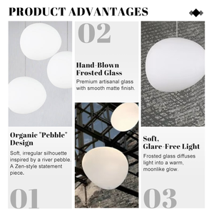 Lustre suspendu LED en verre peint élégant pour <span class=keywords><strong>cuisine</strong></span>, salle à manger, loft, <span class=keywords><strong>bar</strong></span> à petit-déjeuner, galerie, intérieur - Product Image 4
