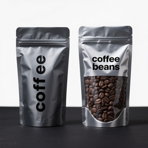 Bolsa de Plástico Personalizada Reciclable para Té y Café, Hecha de Película de Poliéster y Lámina de Aluminio, con Cierre y Válvula - Product Image 3