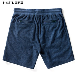 กางเกงขาสั้นลำลองผู้ชายปักโลโก้เองได้ ผ้าฝ้ายเฟรนช์เทอร์รี่เนื้อหนัก 100% มีกระเป๋า เหมาะสำหรับกิจกรรมกลางแจ้ง เป็นมิตรต่อสิ่งแวดล้อม ป้องกันรังสียูวี - Product Image 5