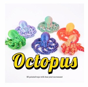 <span class=keywords><strong>Juguete</strong></span> Sensorial Impreso en 3D Creativo con Movimiento en una Articulación, Decoración <span class=keywords><strong>de</strong></span> Pecera con Pulpo y Pez, Venta al por Mayor 2025 - Product Image 2