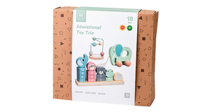 Montessori Toddler đồ chơi toy Set khối xây dựng giáo dục bằng gỗ bao gồm kéo cùng voi, Hạt Mê cung và gỗ động vật Unisex - Product Image 5