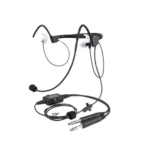 Rayhabla-auriculares de aviación para piloto, audífonos internos con caja de control de volumen, 150g