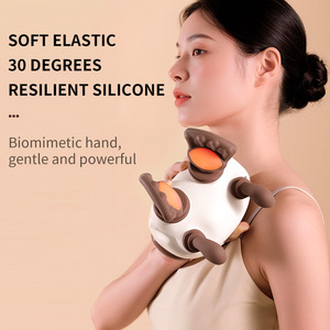 Wireless Neck and Shoulder <b>Massager</b> Heated Kneading Massage Pillow Dual Zone Heat Compress for Home Office Travel - Product Image 3