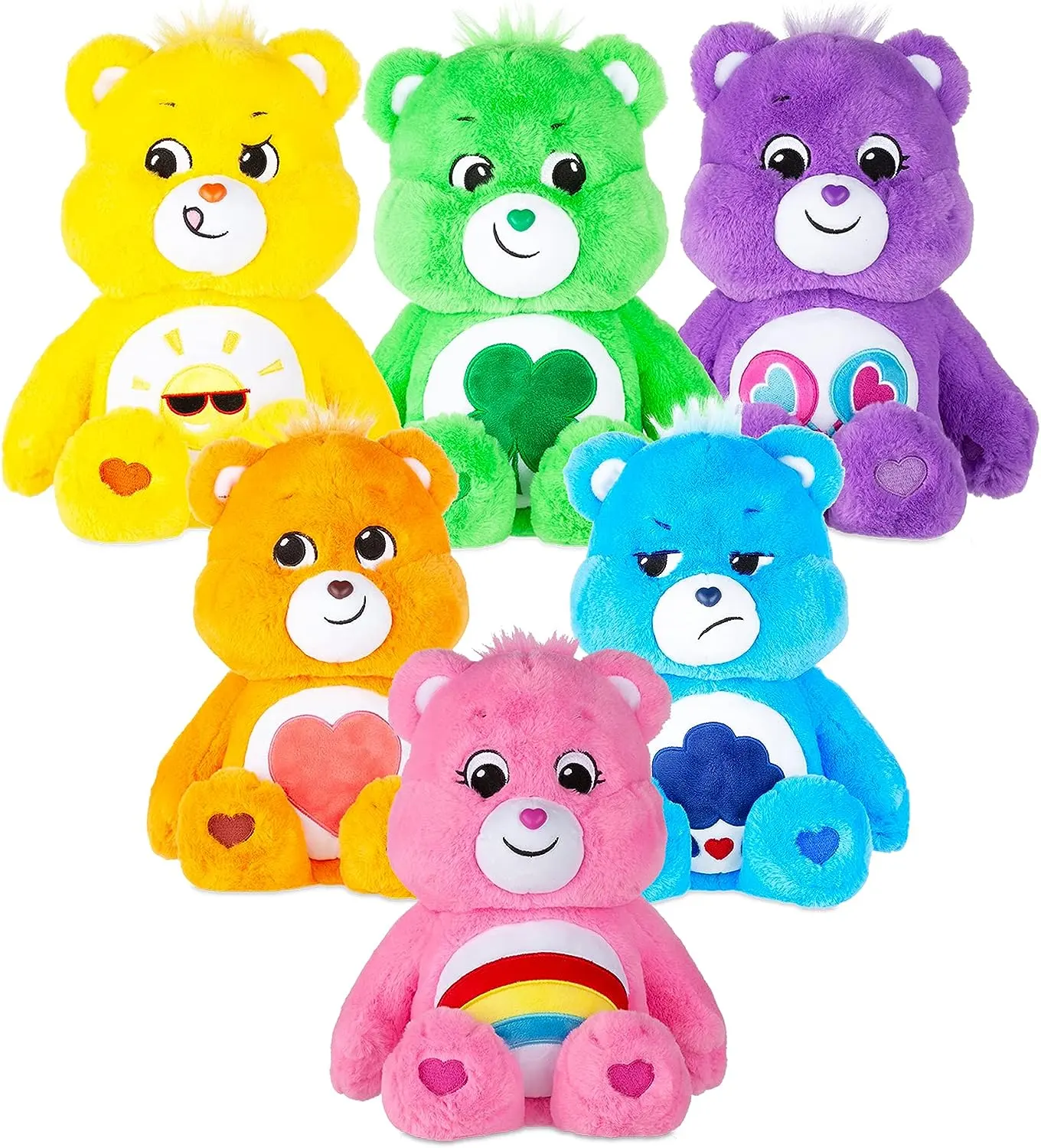 Boneka beruang lucu, mainan boneka Teddies Natal, boneka hewan kartun, mainan lembut peduli beruang mewah