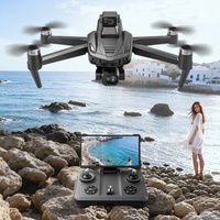 Drone GPS V168 Pro MAX 8k professionnel avec caméra à 3 axes, stabilisateur EIS anti-vibration 360° °   Contrôle à distance pliable pour éviter les obstacles