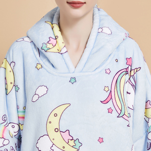 맞춤형 크리스마스 선물 어린이 애완 동물 잠옷 봉제 웨어러블 담요 까마귀 담요 운동복 - Product Image 6