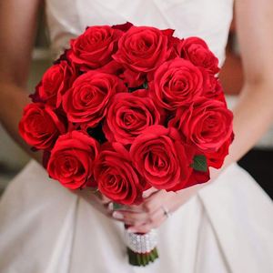50cm High Quality Realistic Handmade Single Stem Silk Roses <b>Artificial</b> <b>Flowers</b> Samples Available Wholesale Christmas Back School - Product Image 4