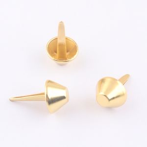 चमड़े के सोफे के सामान के लिए थोक 12 मिमी धातु बैग फीट स्टड - Product Image 3