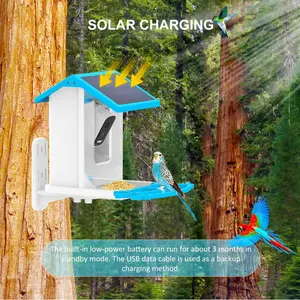 New Customizable Intelligent 2.5K HD Low Power Consumption Solar Automatic Bird Feeder