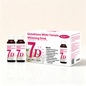 Bebida Blanqueadora DUOZI Glutathione White Tomato 50mL x 8 Unidades, Líquido Oral para Aclarar la Piel, Antioxidante, Apoyo a la Belleza - Product Image 1