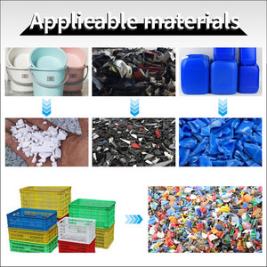 Hiệu quả cao 220V một pha chai nhựa uống rơm HDPE Máy Nghiền Rác - Product Image 4