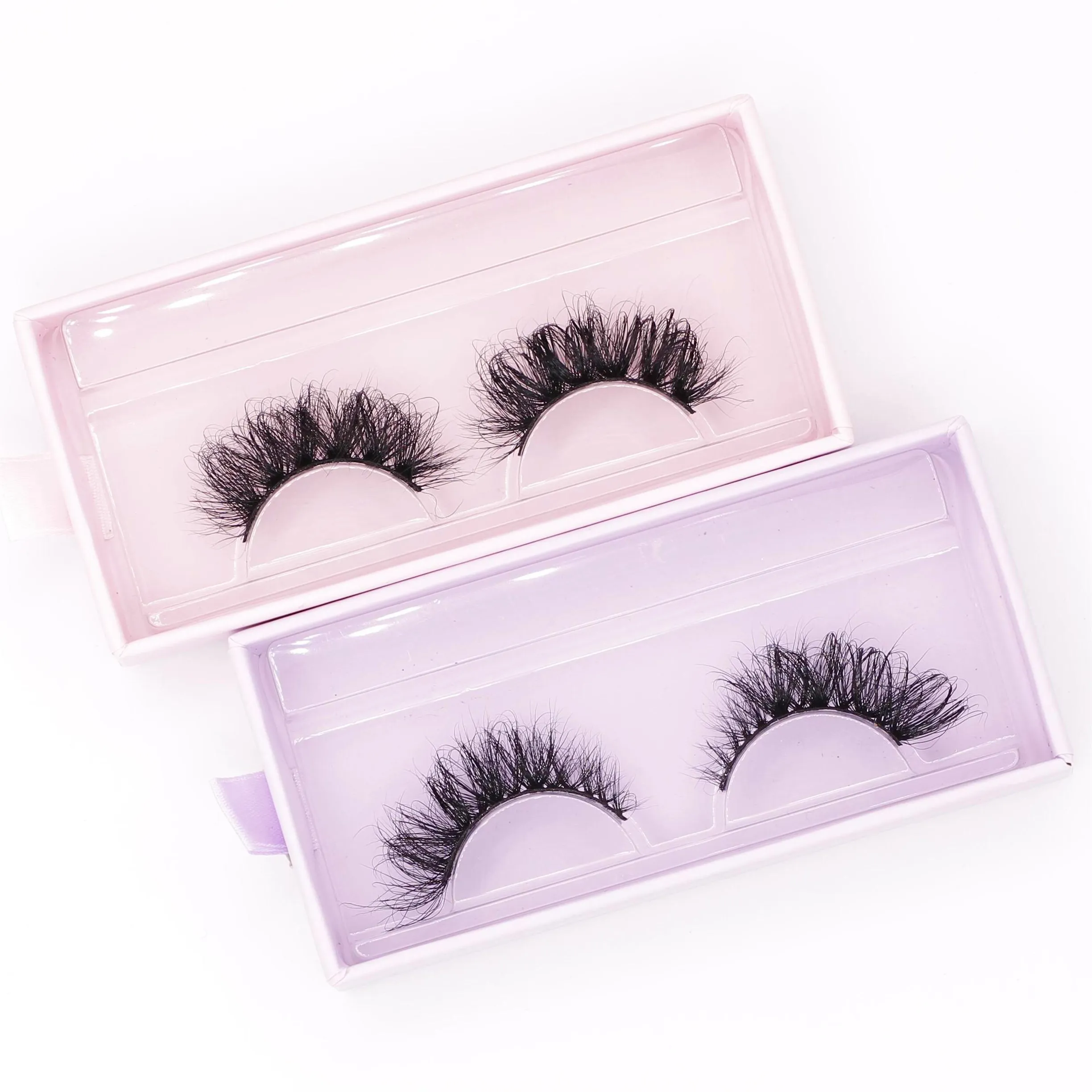 Groothandel 100% Mink Wimper 20Mm Pluizige Piekerige Dikke D Krul Wimpers Vendor Russische Lash Strips