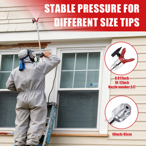 Aeropro A450 <strong>Airless</strong> <strong>Paint</strong> <strong>Sprayer</strong> 0.48GPM <strong>Paint</strong> <strong>Sprayer</strong> 950W High Efficiency <strong>Airless</strong> <strong>Sprayer</strong> for House Painting Townhouse - Product Image 3