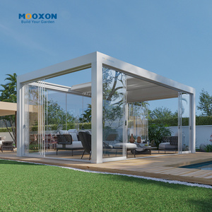 جناح فاخر قابل للسداد من الألومنيوم الحيوي للمناخ مقاوم للماء ، جناح مزود بمحرك للتظليل الجانبي للحمام - Product Image 6