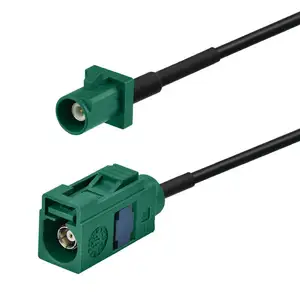 อะแดปเตอร์เสาอากาศวิทยุสเตอริโอสำหรับรถยนต์ Fakra E Extension Cable 1M สำหรับ VW Audi Skoda