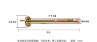 Color Zinc Plated Hammer Drive Anchors Slotted Sleeve Hit Expansion Bolts Quick Drive-in Concrete Wall Fasteners Size M6 Indoor