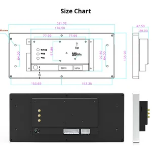 <strong>Bus</strong> Intelligent Central Control Screen All-in-One Machine 12.3inch Dashboard Capacitive Touch Screen <strong>Android</strong> Navigation USB - Product Image 4