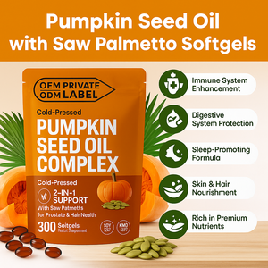 Özel etiket sıcak satış 180 sayısı kabak çekirdeği yağ Softgels testere Palmetto bitkisel takviyesi ile kabak çekirdeği yağ Softgels - Product Image 3