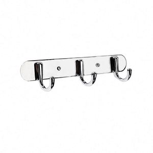 Aluminum Alloy Eco-Friendly Multifunction Wall Mounted Coat Clothes Rack Custom Logo <b>Hooks</b> for Bathroom Bedroom Office <b>Kitchen</b> - Product Image 2
