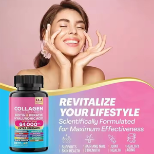 Kollagen-Kapseln Nahrungsergänzungsmittel mit Vitamin C für Frauen Strahlende Haut Haarwachstum - Product Image 2
