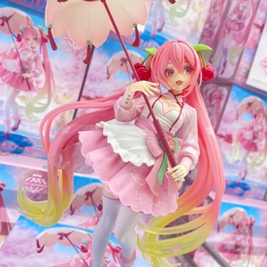 Figura Coleccionable de Anime de PVC, <span class=keywords><strong>Miku</strong></span> <span class=keywords><strong>Sakura</strong></span> con Atuendo de Flor de Cerezo y Paraguas, 100% Oficial, en Caja Original, Venta al Por Mayor - Product Image 6