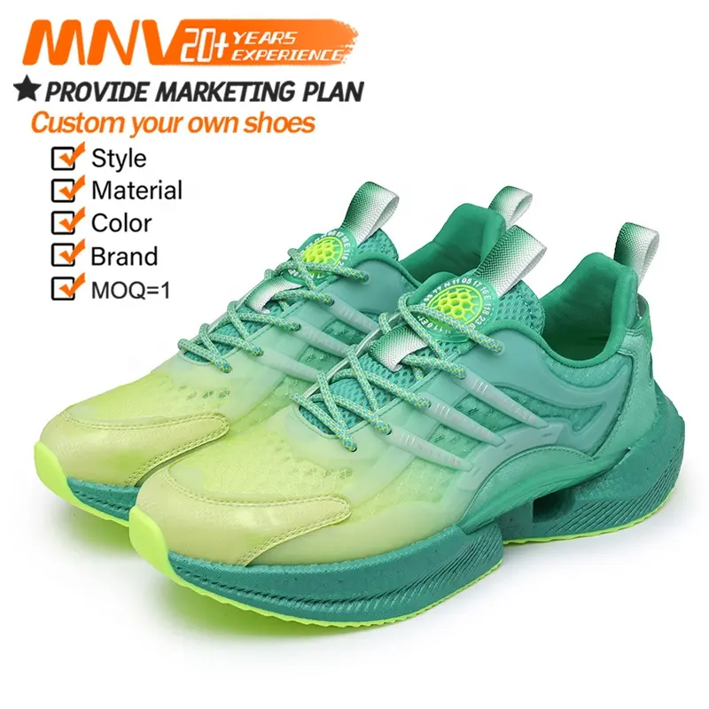 MNV Sport Custom Breathable Mesh Men Athletic Sneakers Manufacturer Popcorn Men Casual Sports Running Shoes