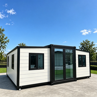 Nouvelle Conception Maison Conteneur Extensible de Luxe 40Ft 20Ft 1-4 Chambres Villa Hôtel Maison Mobile Caractéristiques Étanches et Isolées