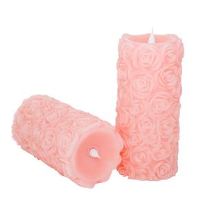 Bougie de décoration de mariage rose rose en forme de <span class=keywords><strong>boule</strong></span> led bougies de <span class=keywords><strong>cire</strong></span> à distance bougie led vacillante - Product Image 1