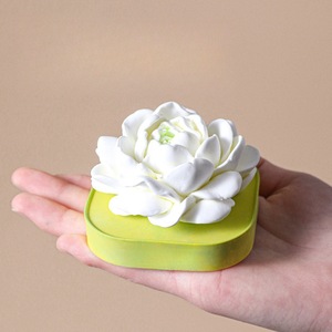 Jasmine Flower Silicone Mold For <b>Candle</b> Making DIY Decoration Mold With Customizable Shape Transparent White - Product Image 1