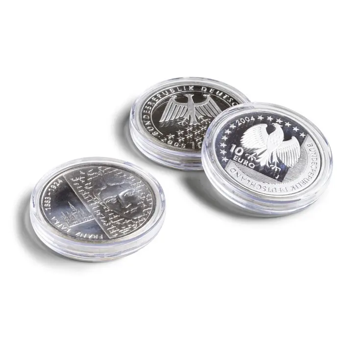 2019 nuevo diseño de plástico redondo de 40mm hermético moneda cápsulas americano águila de plata libertad moneda