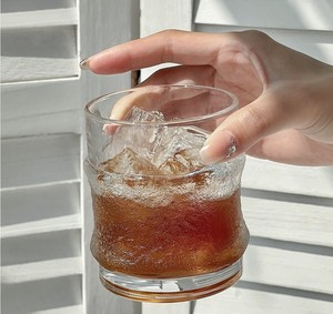 Ensemble élégant de verres à whisky et à bière avec pied en <span class=keywords><strong>bambou</strong></span>, verres à cocktail en verre transparent pour café froid, boissons fraîches, utilisation à domicile ou au bar - Product Image 5
