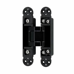 Bisagra Oculta Ajustable 3D de Alta Resistencia 165X30-80KG de Aleación de Zinc Negra para Puerta Interior de Madera - Product Image 1