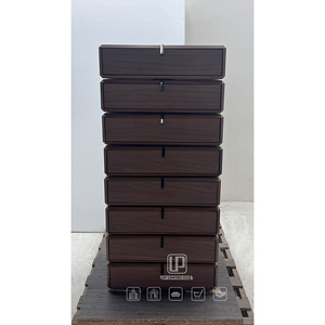 High-End Design Rotate Brown <b>Storage</b> Wood Rectangle Tool <b>Drawer</b> Cabinet <b>for</b> Apartment Villa Living Room Tool <b>Drawer</b> Cabinet - Product Image 3