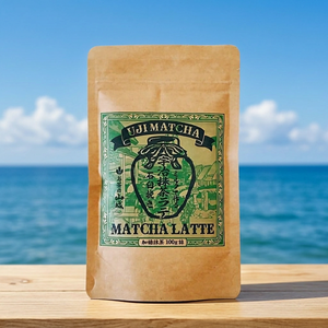 Poudre de Matcha UJI pour Latte, 100g, Thé Vert Instantané, Matcha Japonais Vapeur - Product Image 1