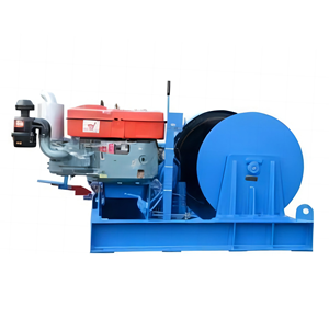 10 Tons 15 Tons 20tons Diesel Engine Powered <strong>Winch</strong> <strong>Machine</strong> with Wire Rope - Product Image 1