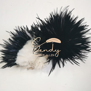 Bán Buôn Hai Tone Dậu Yên Ngựa <span class=keywords><strong>Hackle</strong></span> Strung Lông Cho Lễ Hội Lễ Hội Samba Kỳ Nghỉ Trang Phục Thủ Công Mỹ Nghệ Trang Trí - Product Image 3