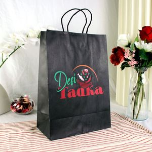 Bolsa de Papel Kraft Marrón Ecológica Personalizada, Embalaje Reciclado con Logotipo para Alimentos, para Entrega y Promoción - Product Image 2