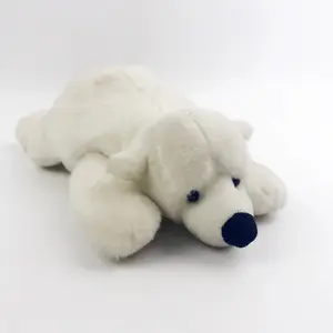 귀여운 부드러운 포옹 북극곰 봉제 인형 베개 장난감 화이트 플러시 거짓말 북극곰 인형 동물 및 봉제 인형 어린이