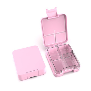 Children's Lunch Box Solid Color PP Tritan Food Grade Rectangle Leak Proof Microwave Safe Bento <b>Container</b> 20.8x16x5cm - Product Image 4
