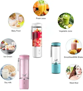 Mélangeur Portable rechargeable par usb pour Smoothie personnel, vente de cuisine