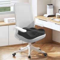 Coussin de chaise de bureau et de siège de voiture avec mousse à mémoire de forme à rebond lent, soutien des hanches et du coccyx