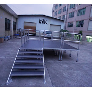 Escenario Portátil Modular con Patas de Aluminio para Conciertos y Eventos, Fácil Montaje, Uso en Exteriores, Plataforma Antideslizante - Product Image 1