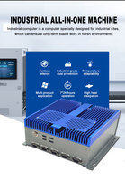 Fanless Embedded Industrial Mini Computer Supporting I3/I5/I7 CPUs Dual LAN 2x DDR4 SO-DIMM Slots Serial/Parallel Ports