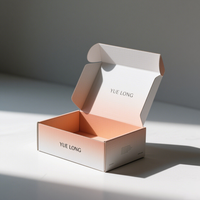 Benutzer definierte Wellpappe recycelbare Logo rosa Geschenk verpackung Schuhe Kleidung Box Papier Post Mailer Versand boxen für kleine Unternehmen