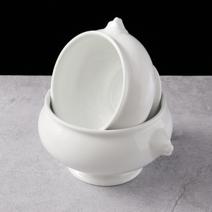 WEIYE الكلاسيكية كبيرة الحجم الخزف القدمين الأسد رئيس الأبيض الكبير سلطانية خزف للشوربة ل حساء البصل الفرنسي - Product Image 4