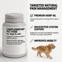 Aurora Kanadol 30 Tabletas, Suplementos Nutricionales de Aceite de Cáñamo para Gatos, Alimento Complementario para Digestión Sensible