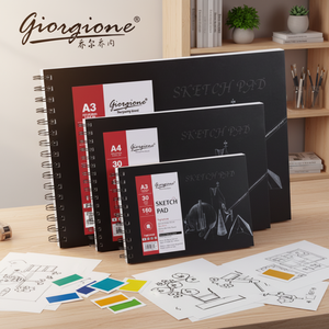 Bloc <span class=keywords><strong>de</strong></span> papier à dessin Giorgione 160 g/m² A3/A4/A5, 30 feuilles, papier vierge, <span class=keywords><strong>carnet</strong></span> <span class=keywords><strong>de</strong></span> <span class=keywords><strong>croquis</strong></span> pour artiste, pour dessin au crayon et peinture - Product Image 3