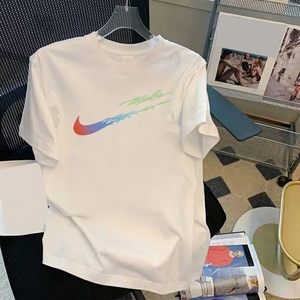 Short-sleeved Men's Summer Casual Loose Pure Cotton Cartoon Print Breathable <strong>T</strong>-<strong>shirt</strong> for Teenagers' Fashion Brand Top Instagram - Product Image 1