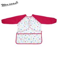 Tablier de peinture imperméable pour enfants Wenxuan avec manches longues et 3 poches pour les tout-petits