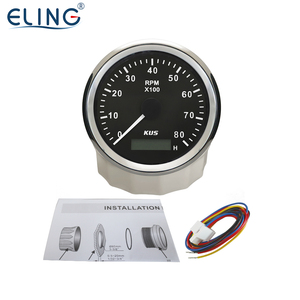 KUS 85mm (3 3/8 '') contagiri <span class=keywords><strong>per</strong></span> <span class=keywords><strong>auto</strong></span> da corsa <span class=keywords><strong>per</strong></span> moto contagiri <span class=keywords><strong>per</strong></span> barche 12V/24V con <span class=keywords><strong>Display</strong></span> LCD contaore con retroillumina - Product Image 6